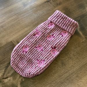 Pink Cat/Dog Turtleneck Sweater